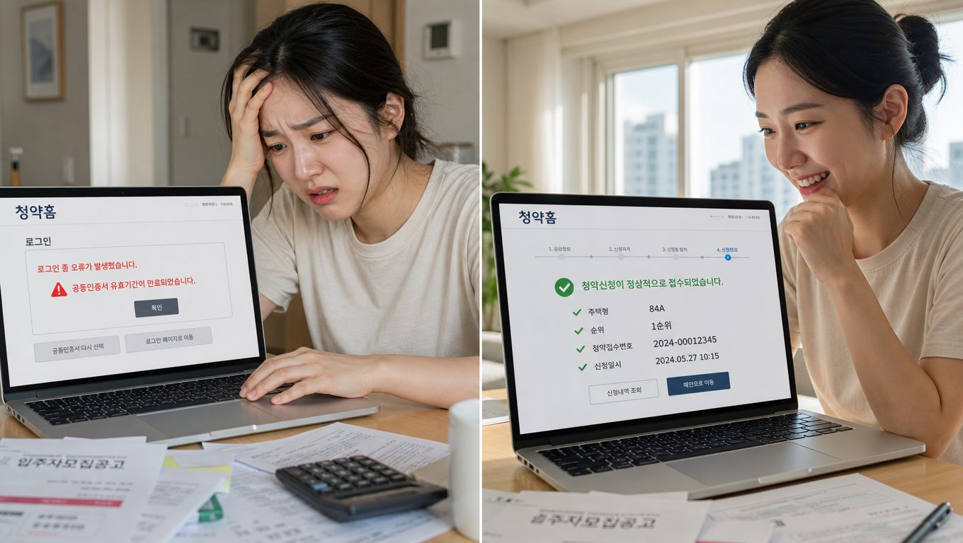 아파트 청약 방법과 청약홈 신청 실수
