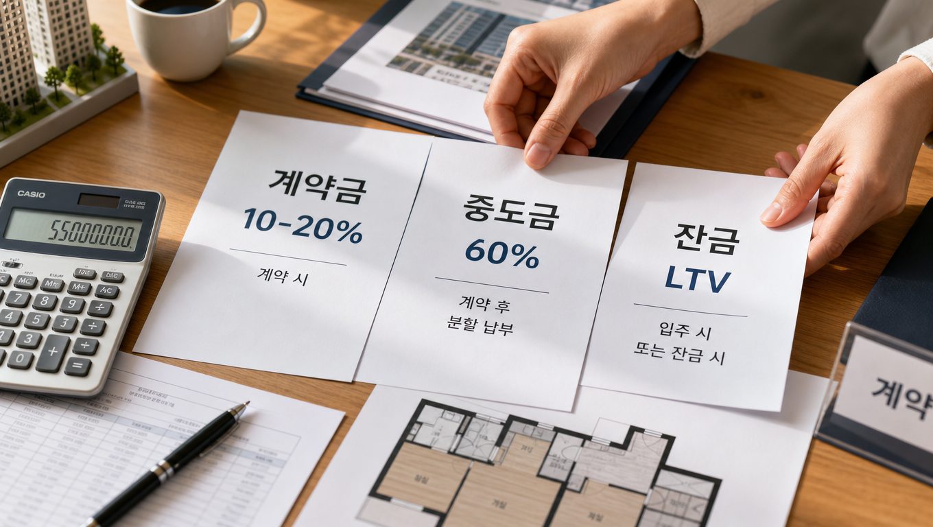 아파트 청약 당첨 후 중도금·잔금 대출은 얼마나 되나요?