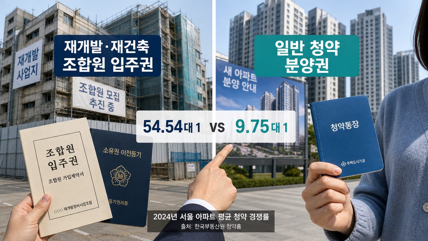 신축 아파트 청약, 재개발·재건축 단지 입주 방법과 경쟁률