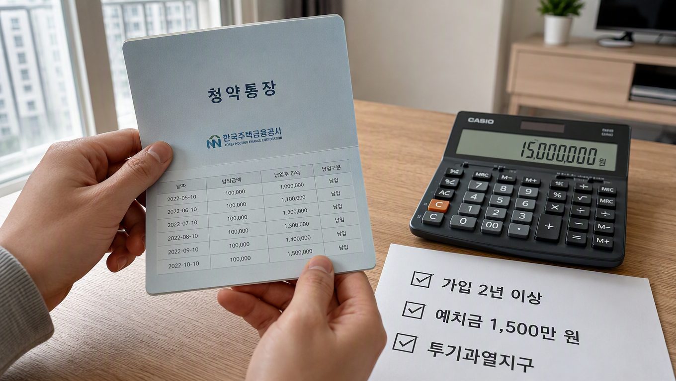 신축 아파트 청약 자격 요건과 청약통장 관리