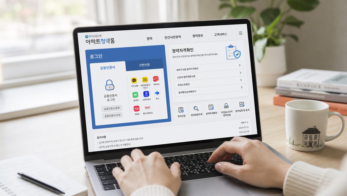 아파트 청약홈에서 로그인부터 청약까지 실수 없이 진행하는 방법