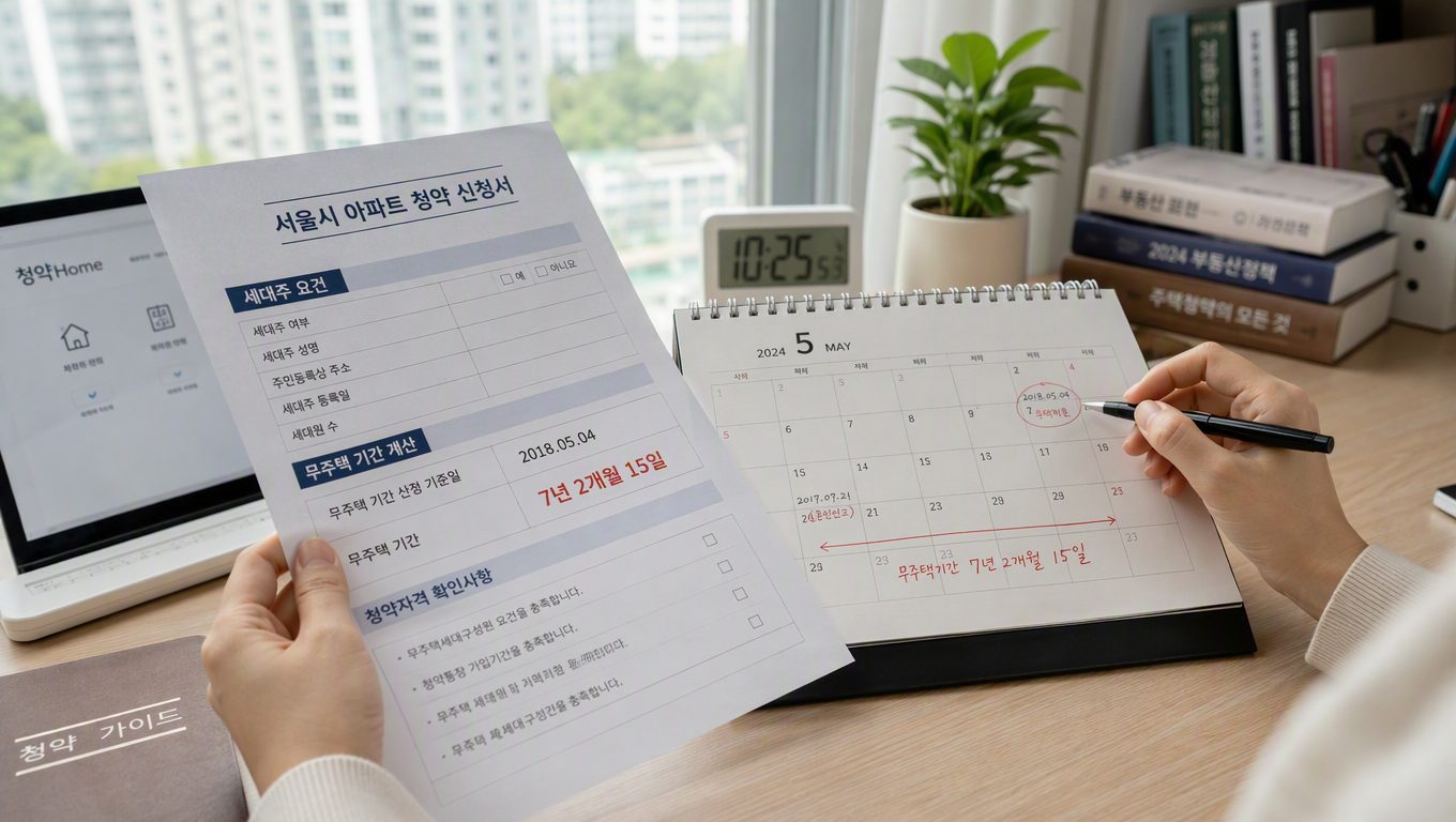 서울 아파트 청약 세대주 요건과 무주택 기간 계산
