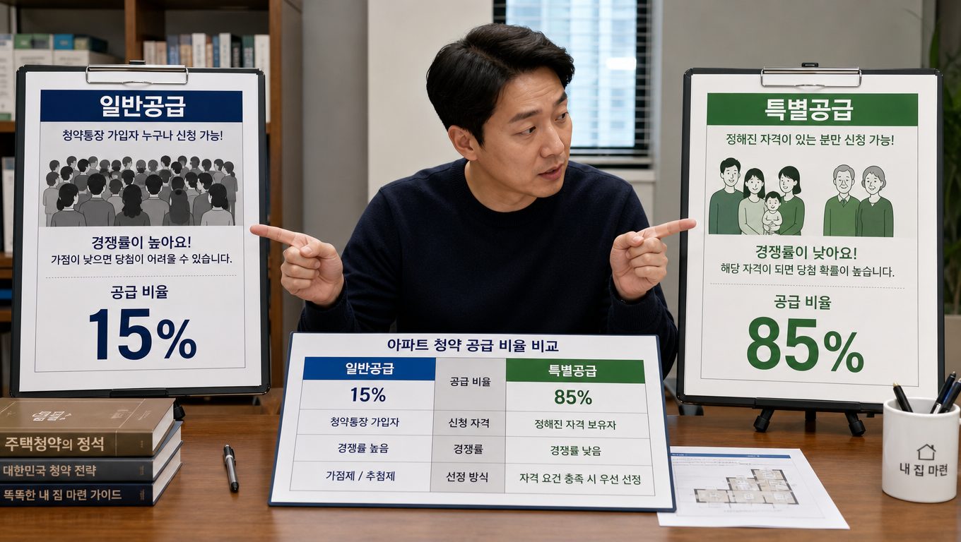 아파트 청약 방법: 일반공급과 특별공급의 차이