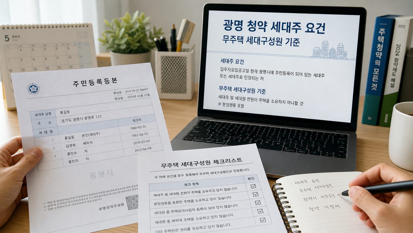 광명 청약 조건과 거주 요건