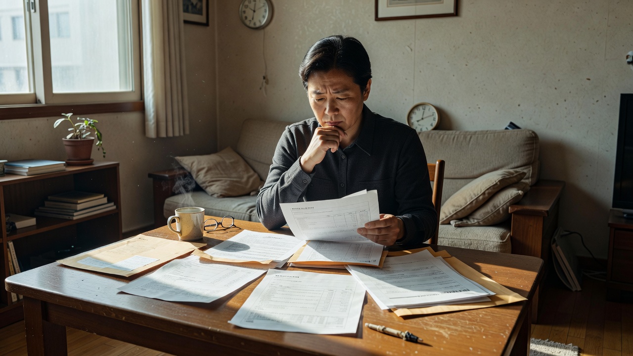 청약 부적격 소명 서류 제출 준비 모습