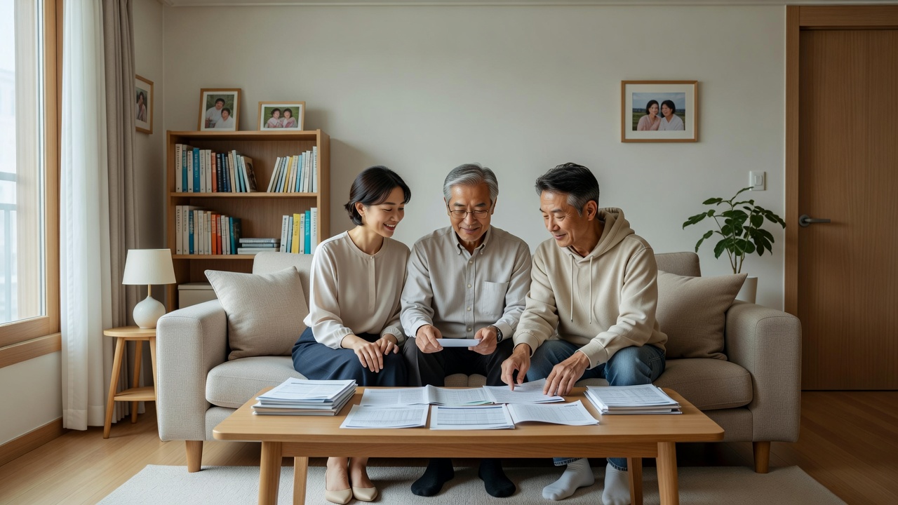 청약통장 명의변경이 가능한 세대주 변경 가족 모습