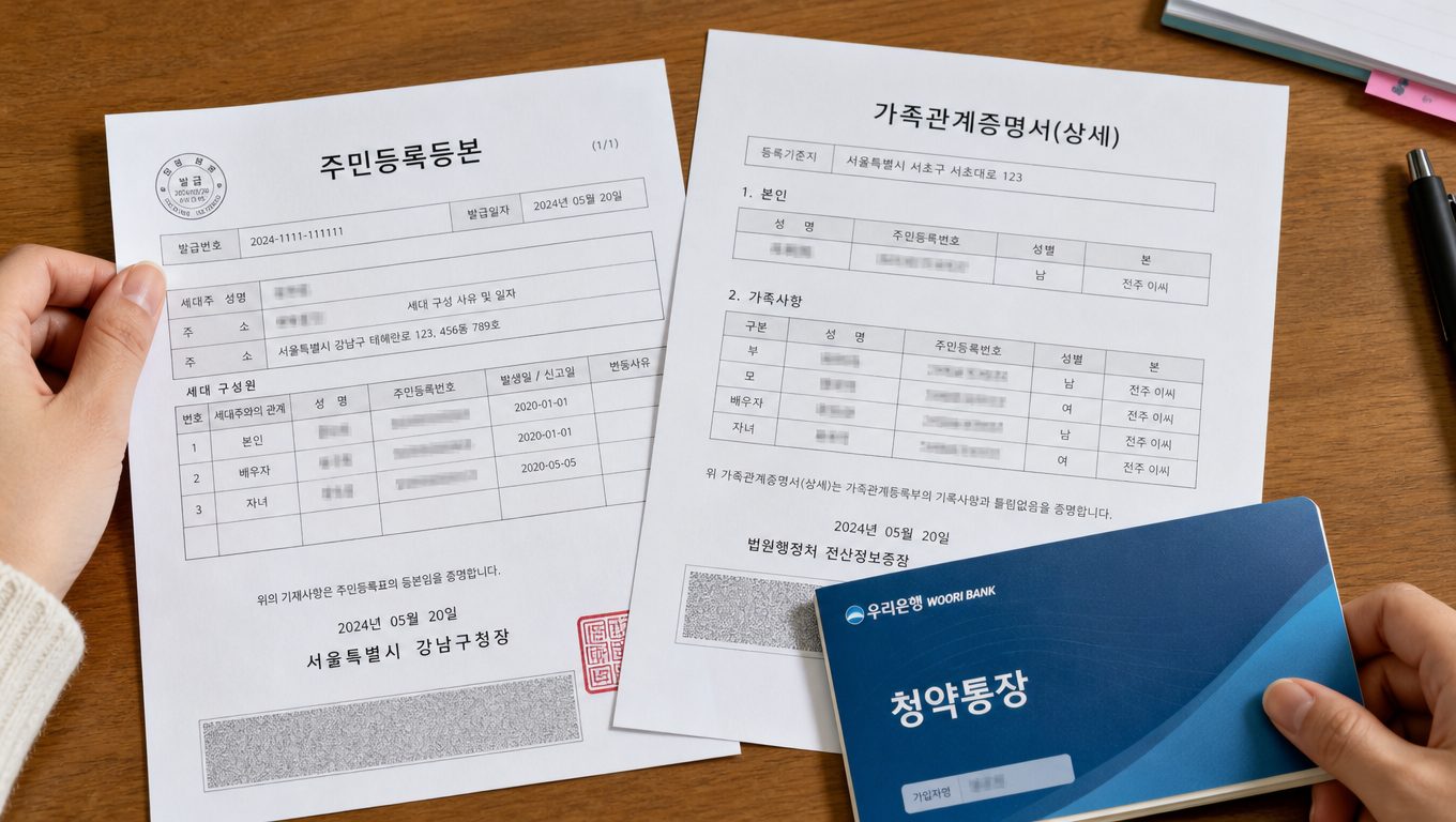 청약통장 명의변경 조건과 서류