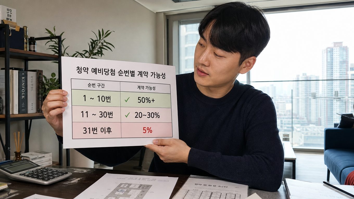 청약 예비당첨 순번별 계약 가능성과 준비